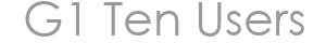 G1 Ten Users