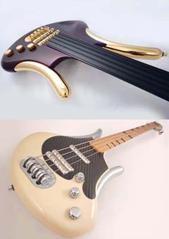 Custom spec Gus G3 basses...